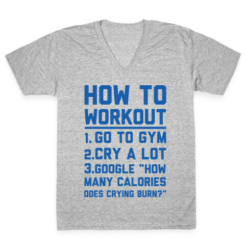 How To Workout V-Neck Tee Shirt