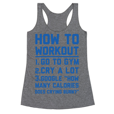 How To Workout Racerback Tank Top
