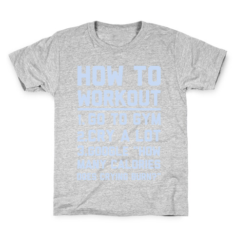 How To Workout Kids T-Shirt