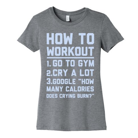 How To Workout Womens T-Shirt