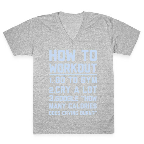 How To Workout V-Neck Tee Shirt