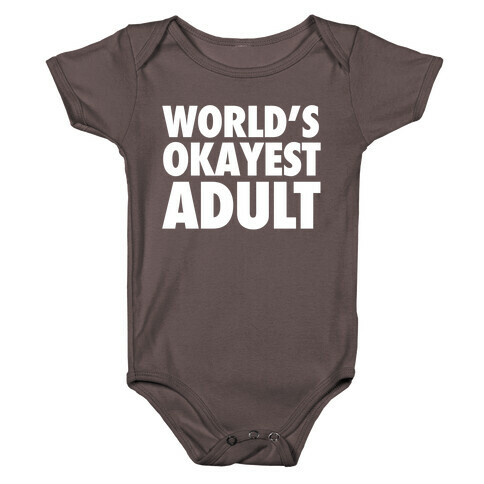 World's Okayest Adult Baby One-Piece