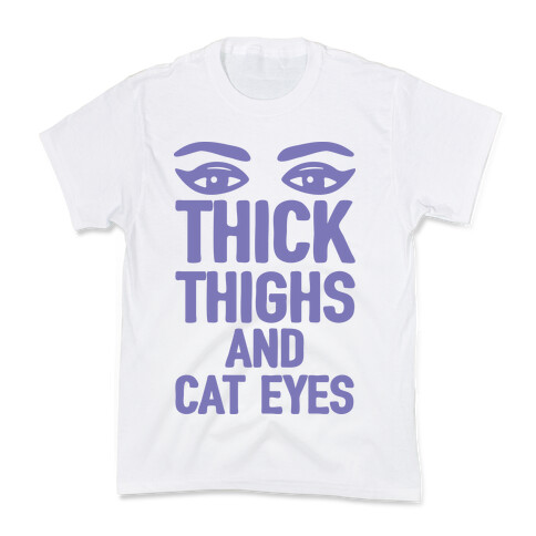 Thick Thighs And Cat Eyes Kids T-Shirt