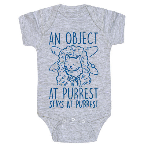 An Object At Purrest Stays At Purrest Baby One-Piece