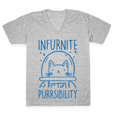 Infurnite Purrsibility V-Neck Tee Shirt