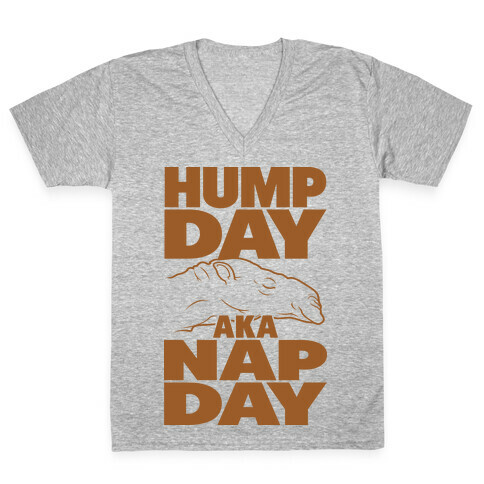 Hump Day AKA Nap Day V-Neck Tee Shirt