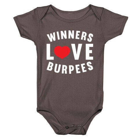 Winners Love Burpees Baby One-Piece