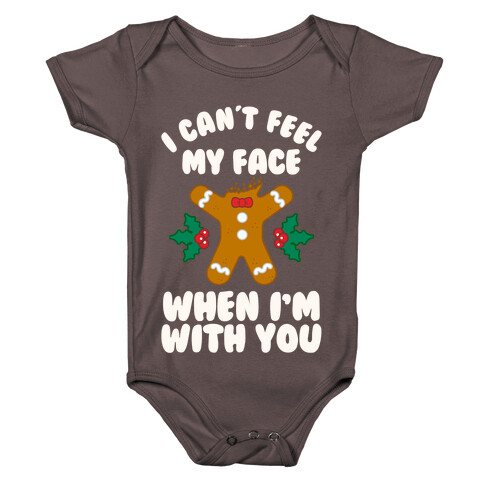 I Cant Feel My Face When I'm with You (Gingerbread Man) Baby One-Piece