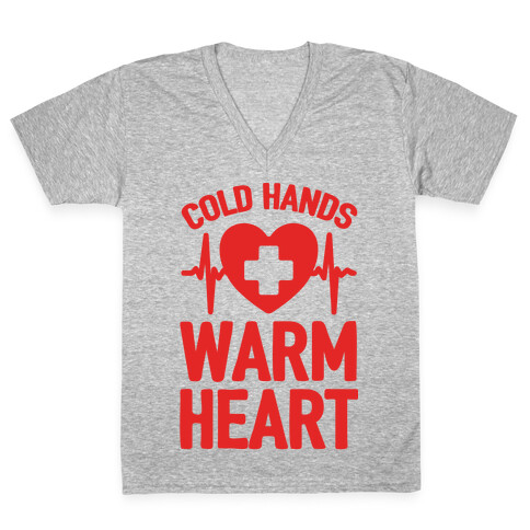 Cold Hands Warm Heart V-Neck Tee Shirt