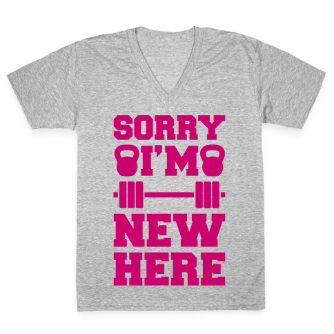 Sorry I'm New Here V-Neck Tee Shirt