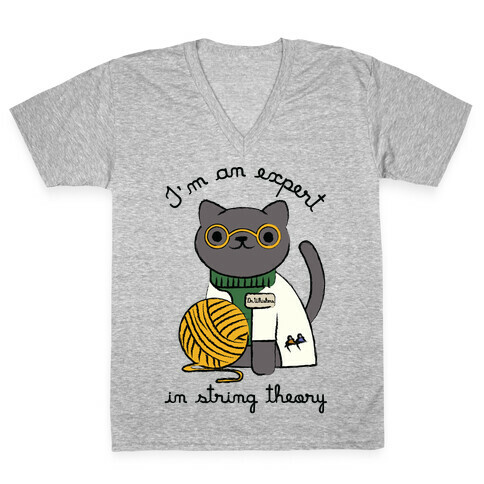 I'm An Expert In String Theory V-Neck Tee Shirt