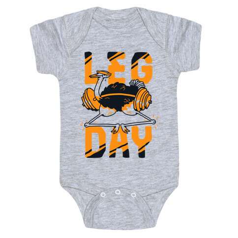 Leg Day Ostrich  Baby One-Piece