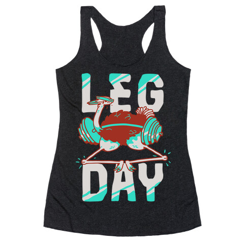 Leg Day Ostrich  Racerback Tank Top