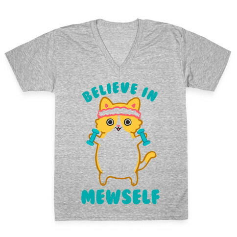 Believe In Mewself V-Neck Tee Shirt