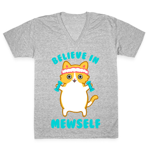 Believe In Mewself V-Neck Tee Shirt