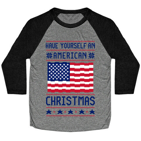 Have Yourself An American Christmas Baseball Tee