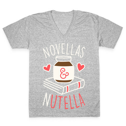 Novellas & Nutella V-Neck Tee Shirt