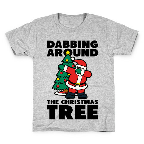 Dabbing Around the Christmas Tree Kids T-Shirt