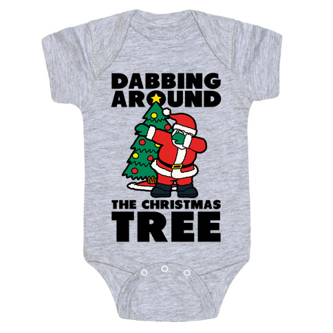 Dabbing Around the Christmas Tree Baby One-Piece