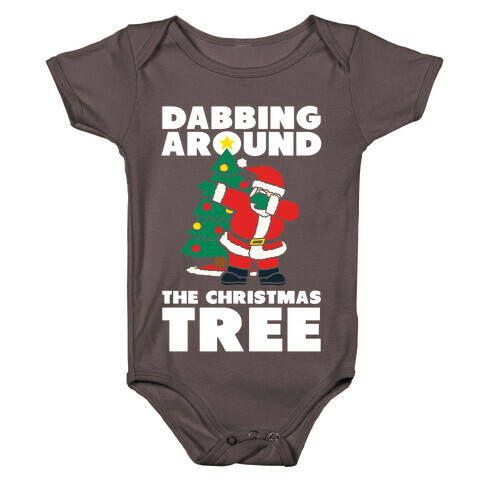 Dabbing Around The Christmas Tree Baby One-Piece