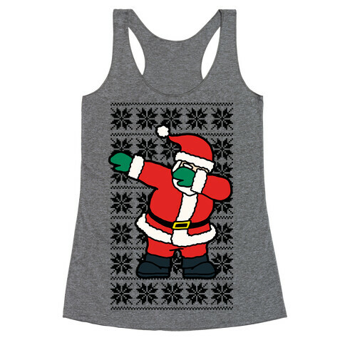 Dabbing Santa Racerback Tank Top