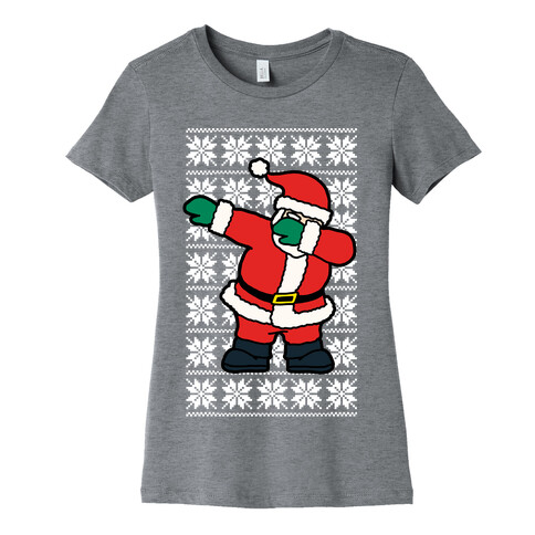 Dabbing Santa  Womens T-Shirt