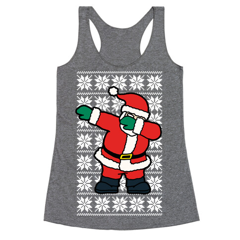 Dabbing Santa  Racerback Tank Top