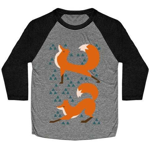 Fox Yoga Baseball Tee