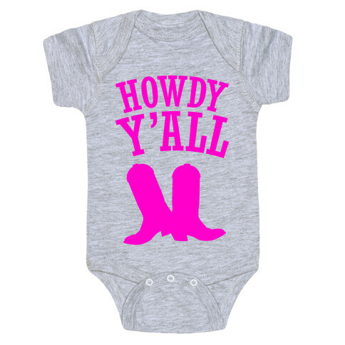 Howdy Y'all Baby One-Piece