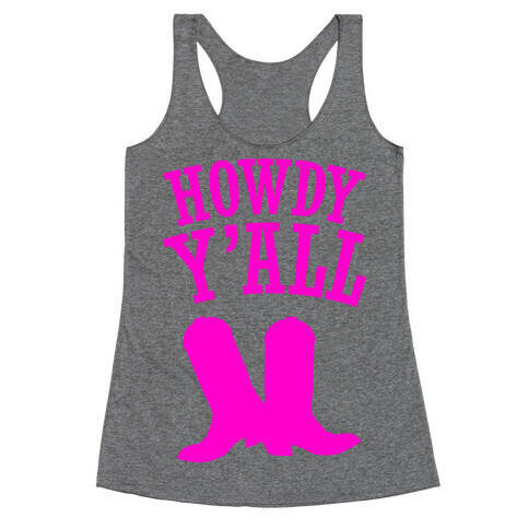 Howdy Y'all Racerback Tank Top