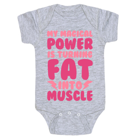 My Magical Power Is Turning Fat Into Muscle Baby One-Piece