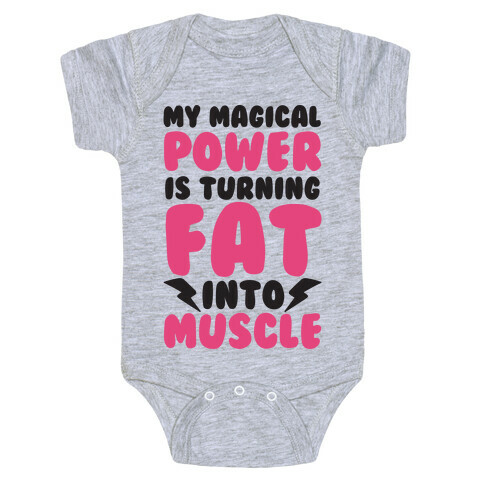 My Magical Power Is Turning Fat Into Muscle Baby One-Piece