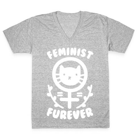 Feminist Furever V-Neck Tee Shirt