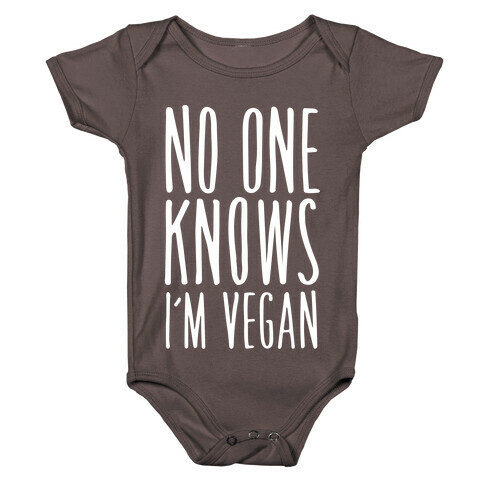 No One Knows I'm Vegan Baby One-Piece