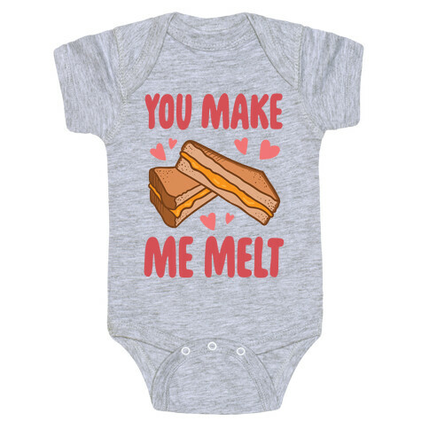 You Make Me Melt Grilled Cheese Baby One-Piece