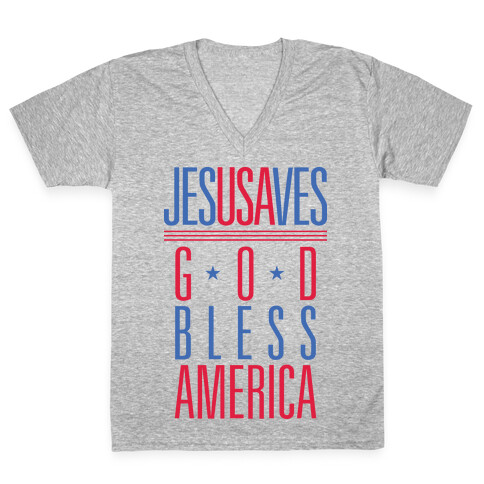 JESUSAVES V-Neck Tee Shirt