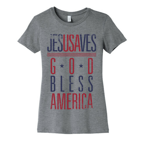 JESUSAVES Womens T-Shirt