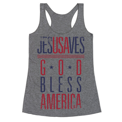 JESUSAVES Racerback Tank Top