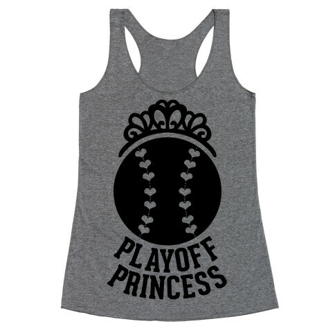 Playoff Princess (Baseball) Racerback Tank Top