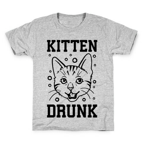 Kitten Drunk Kids T-Shirt