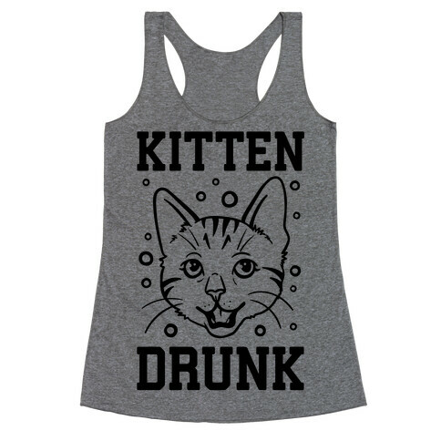 Kitten Drunk Racerback Tank Top