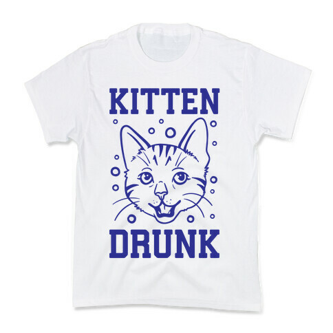 Kitten Drunk Kids T-Shirt