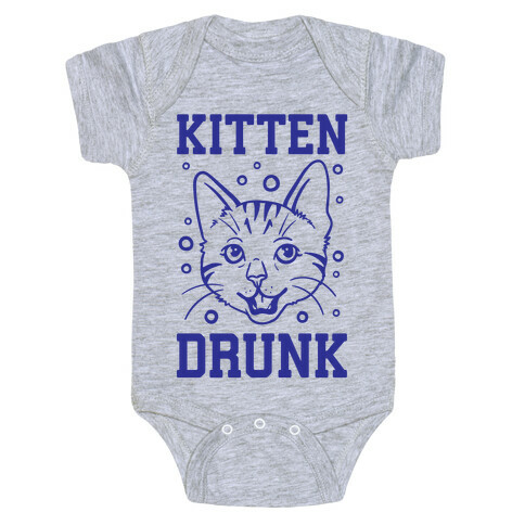 Kitten Drunk Baby One-Piece