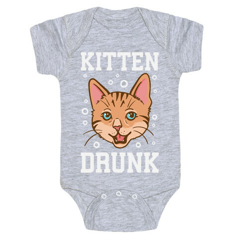 Kitten Drunk Baby One-Piece