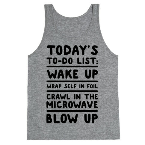Today's To Do List: Blow Up Tank Top