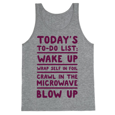 Today's To Do List: Blow Up Tank Top