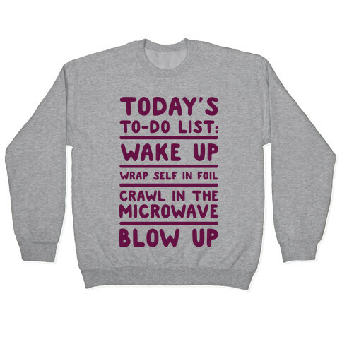 Today's To Do List: Blow Up Pullover