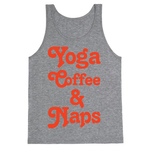 Yoga Coffee And Naps Tank Top