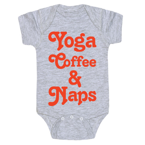 Yoga Coffee And Naps Baby One-Piece