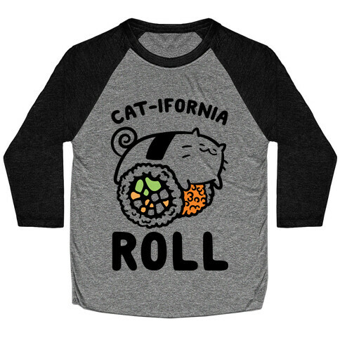 California Cat Roll Baseball Tee